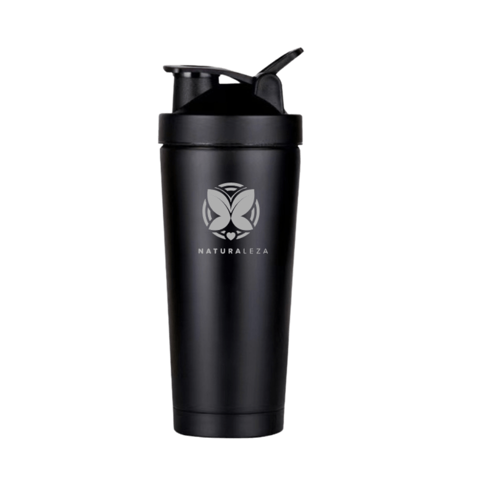 Doppelwandiger Edelstahl Shaker von Naturaleza – ideal für kalte Shakes unterwegs