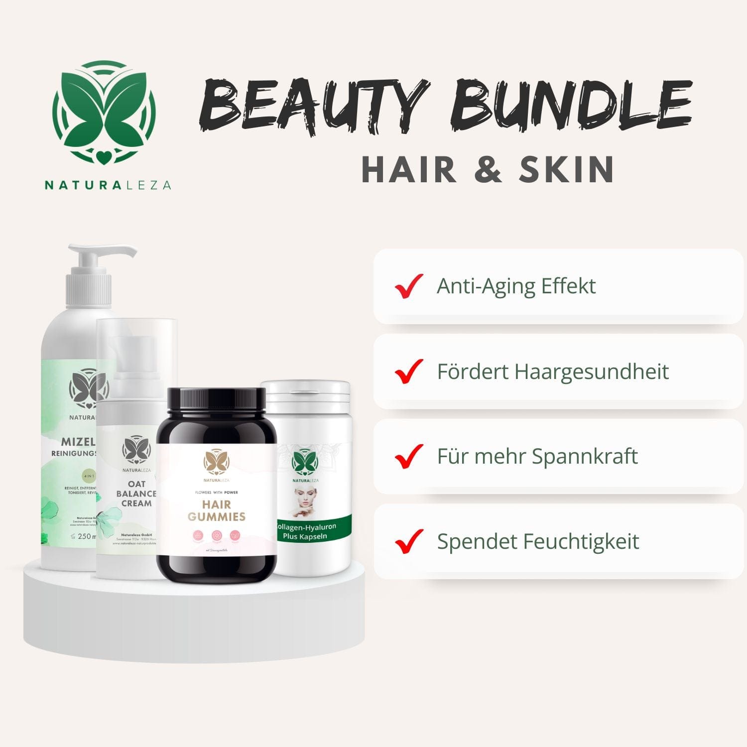 Beauty Bundle von Naturaleza – natürlich schöne Haare, Haut & Nägel mit dem Beauty Spar-Bundle von Naturaleza