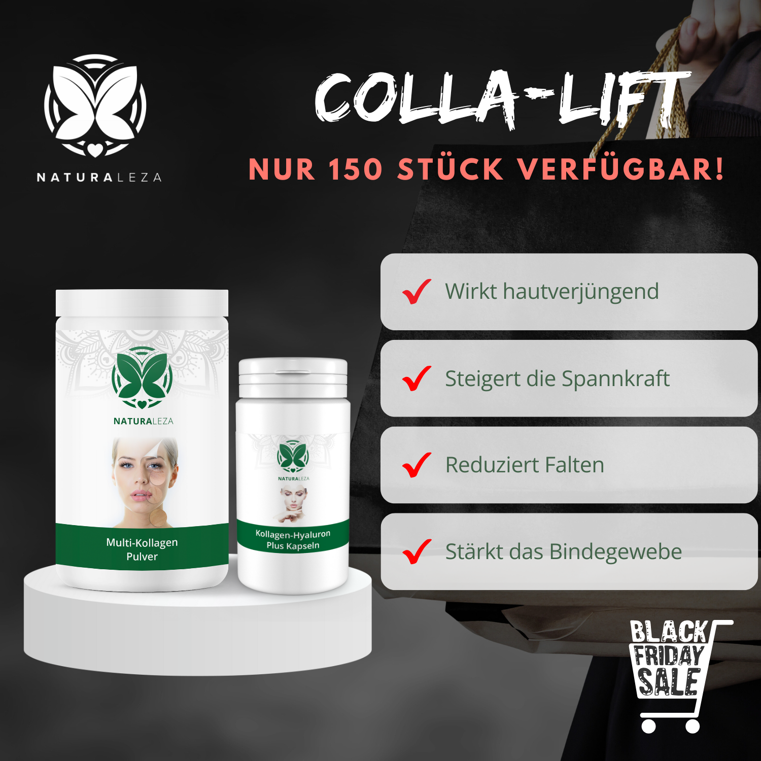 CollaLift - Multi-Kollagen & Hyaluron Bundle (limitiert)