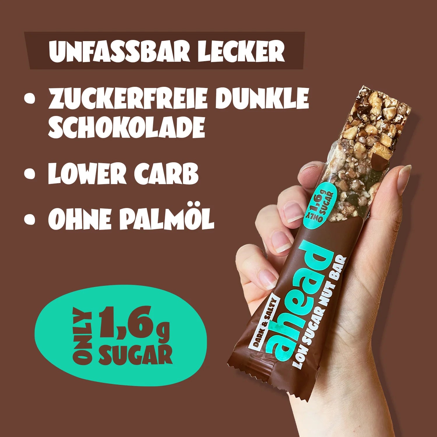 Dark & Salty low sugar Nut Bar