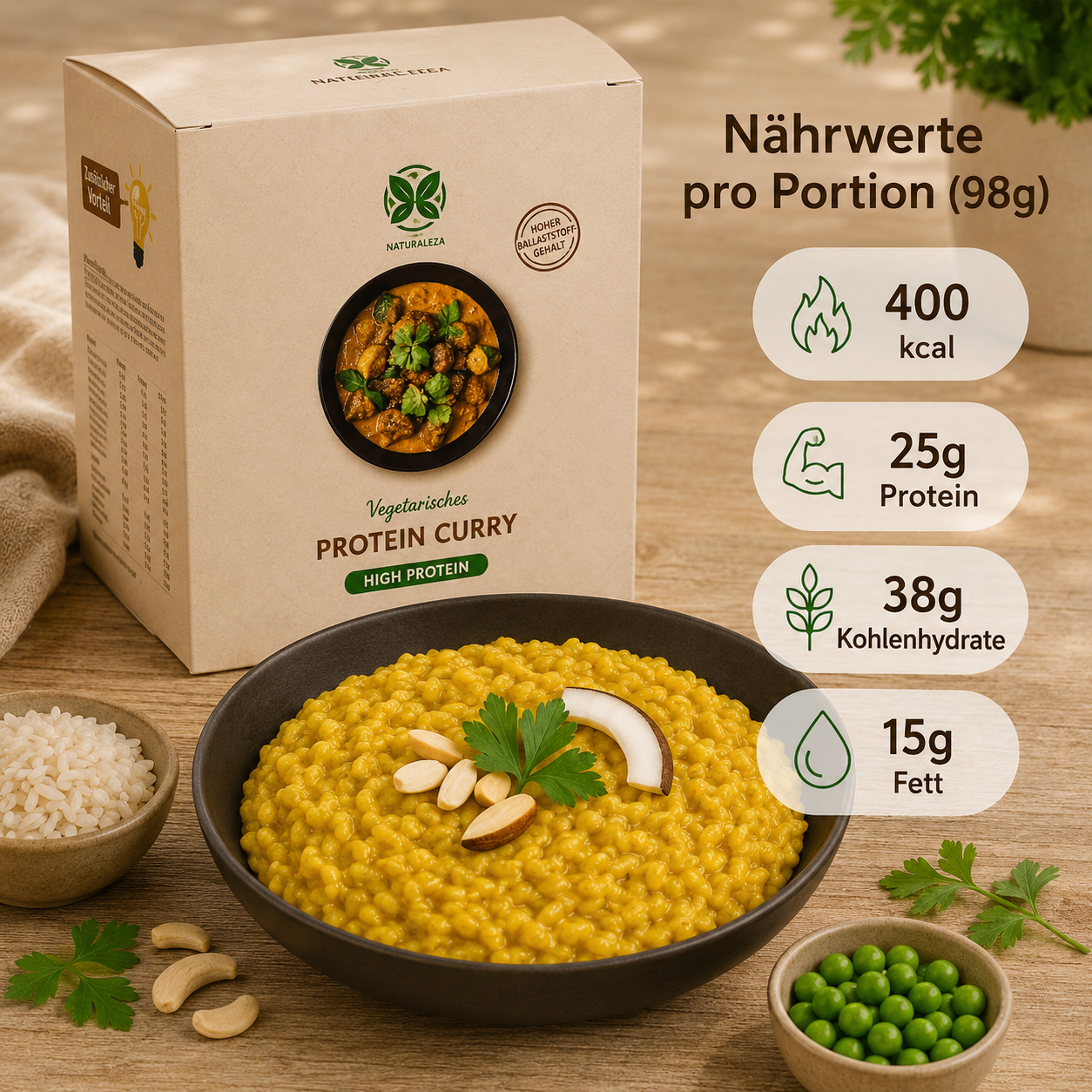 Instant Diet Meal Curry, vegetarisch (5 Meals)