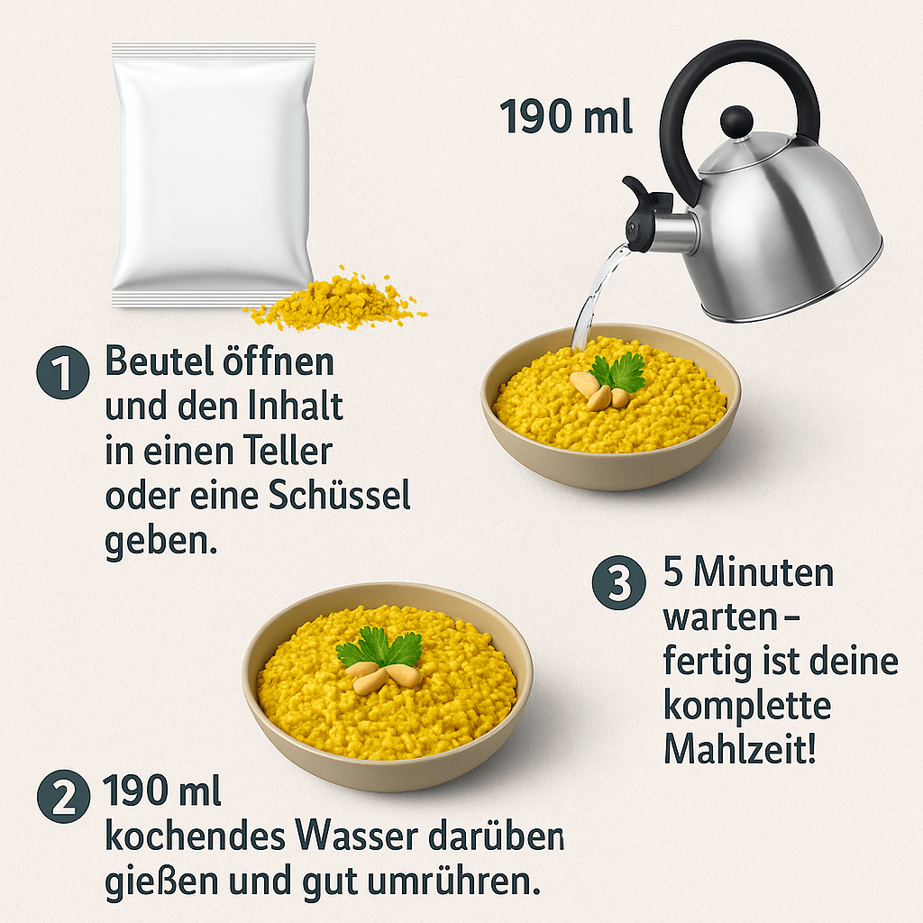 Zubereitung PRotein Meals von Naturaleza