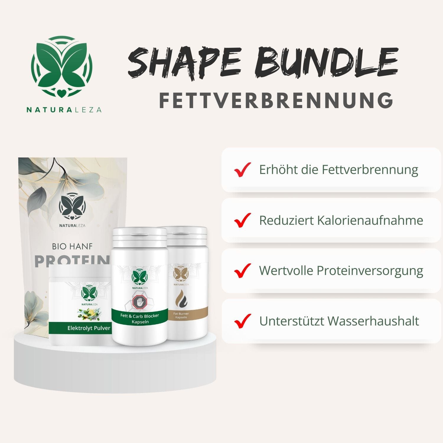 Shape Bundle von Naturaleza – effektive Unterstützung beim Abnehmen und zur Fettverbrennung